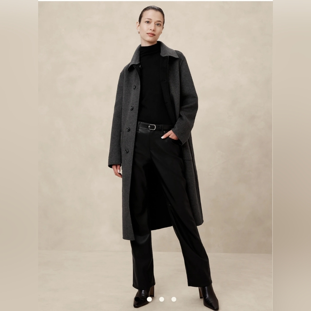 Mid-rise Bootcut Vegan Leather Pant
